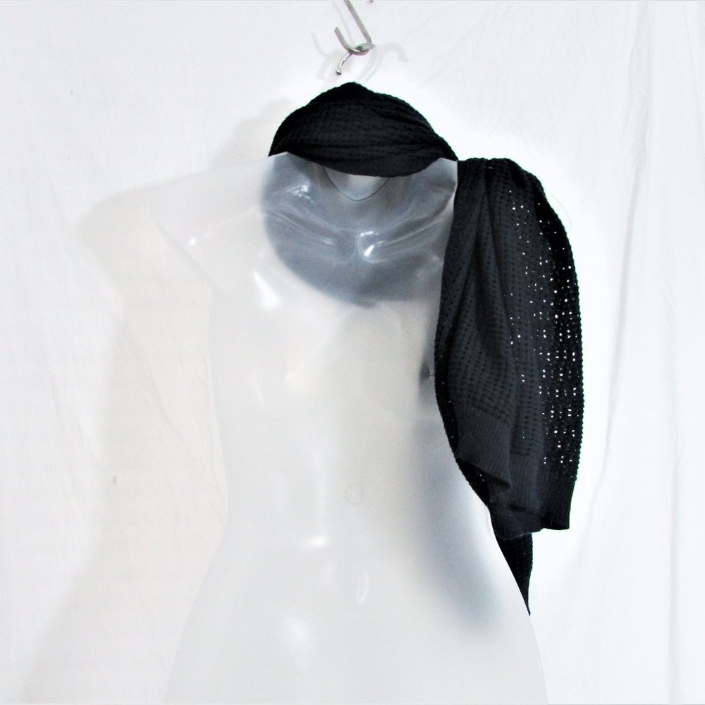 Gap Navy Open Weave Scarf 108x24 - image 4